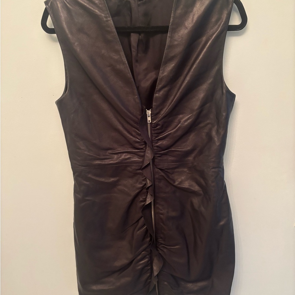IRO black leather Dress